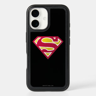 Superman S-Shield   Distressed Dots Logo iPhone 16 Case