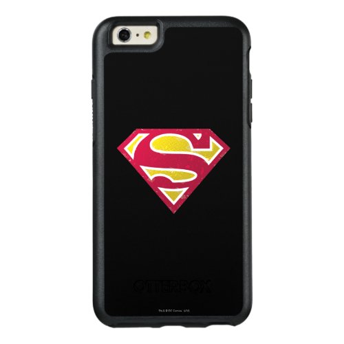 Superman S_Shield  Distressed Dots Logo OtterBox iPhone 66s Plus Case