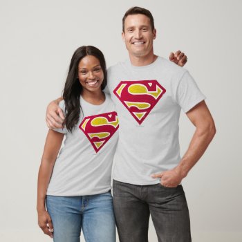 Superman S-shield | Distressed Dots Logo T-shirt by superman at Zazzle