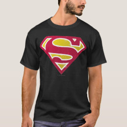 Superman S-Shield | Distressed Dots Logo T-Shirt