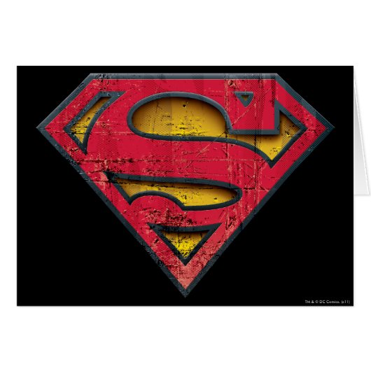 Superman S-Shield | Distressed Logo Cards (Front Horizontal)
