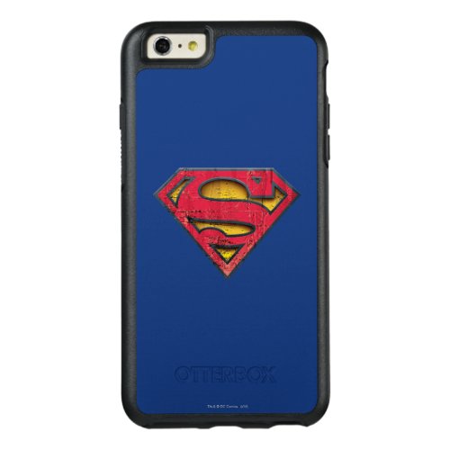 Superman S_Shield  Distressed Logo OtterBox iPhone 66s Plus Case