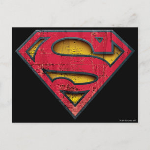 Superman S-Shield Distressed Logo Postcard
