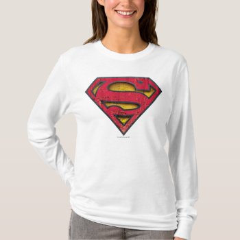 Superman S-shield | Distressed Logo T-shirt by superman at Zazzle