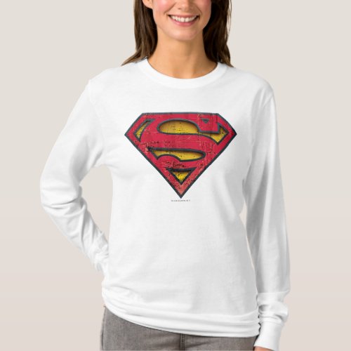 Superman S_Shield  Distressed Logo T_Shirt