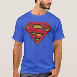 Superman S-Shield   Distressed Logo T-Shirt