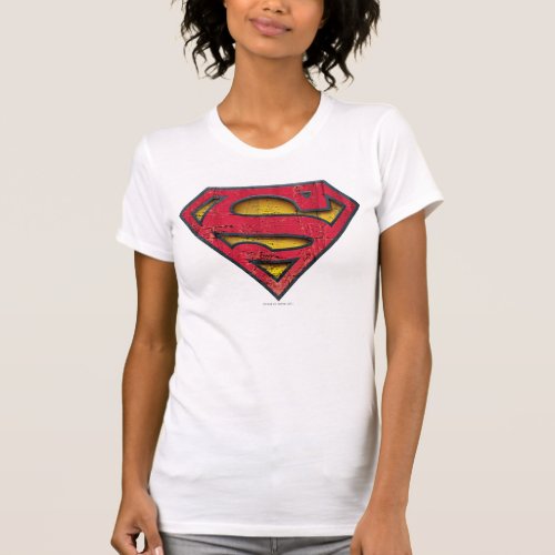 Superman S_Shield  Distressed Logo T_Shirt