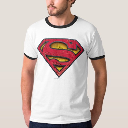 Superman S_Shield  Distressed Logo T_Shirt