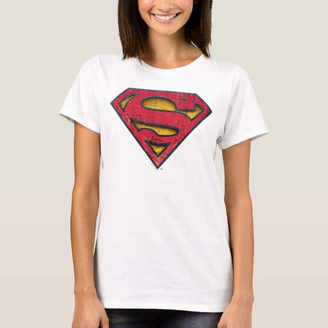 Superman S-Shield | Distressed Logo T-Shirt (Front)