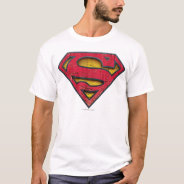 Superman S-shield | Distressed Logo T-shirt at Zazzle