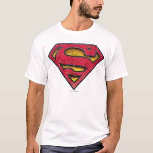 Superman S_Shield  Distressed Logo T_Shirt