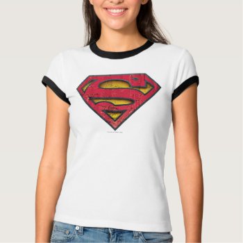 Superman S-shield | Distressed Logo T-shirt by superman at Zazzle