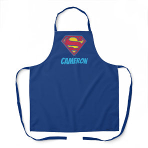 Superman S-Shield | Dot Logo | Add Your Name Apron