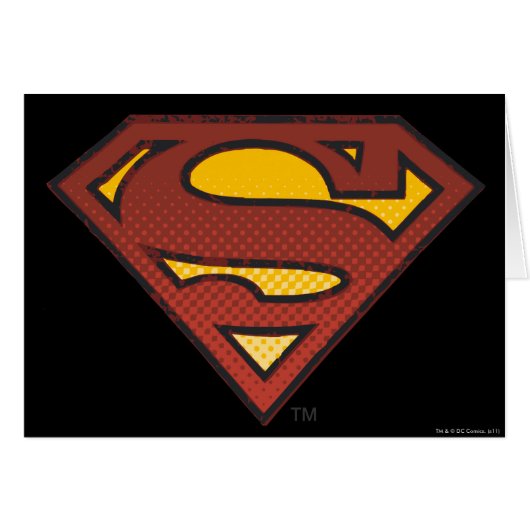 Superman S-Shield | Faded Dots Logo Cards (Front Horizontal)
