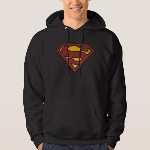 Superman S_Shield  Faded Dots Logo Hoodie