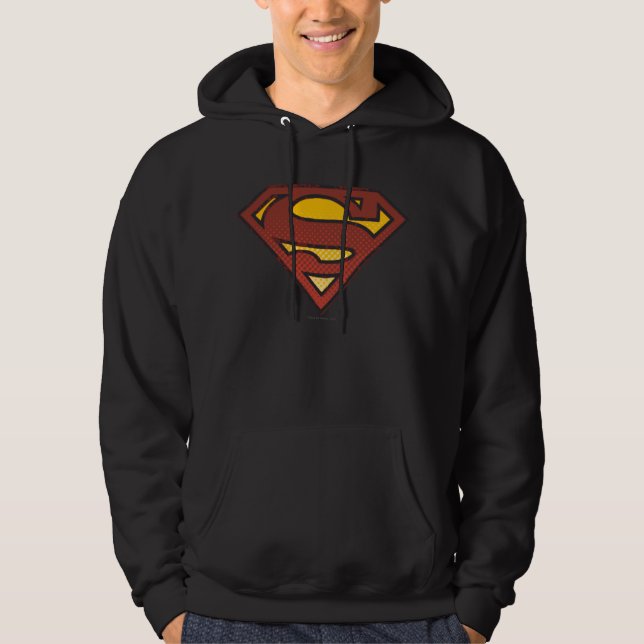 Superman S-Shield | Faded Dots Logo Hoodie (Front)