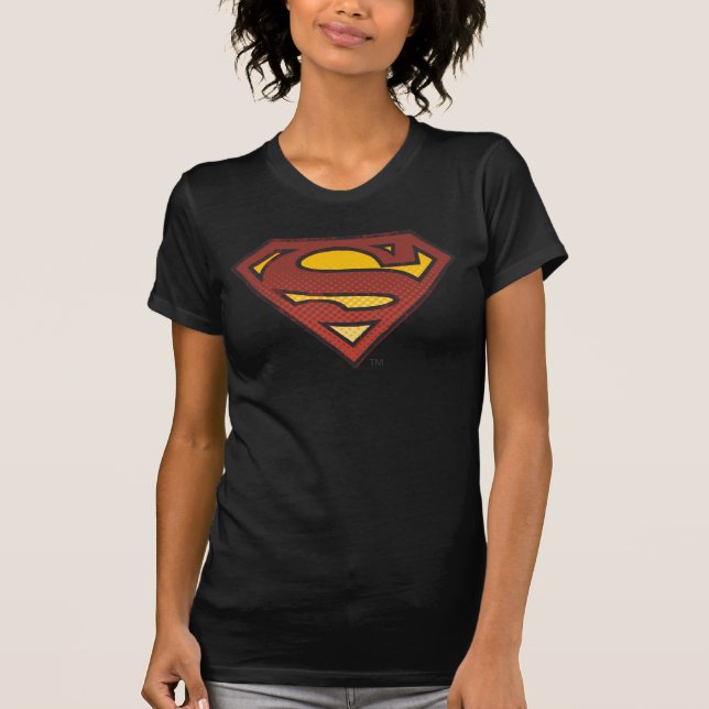 Superman S-Shield | Faded Dots Logo T-Shirt (Front)