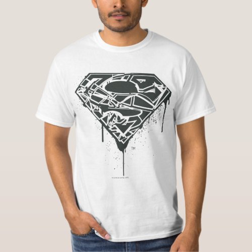 Superman S_Shield  Fragmented Splatter Logo T_Shirt