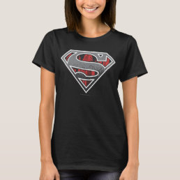 Superman S-Shield | Gray and Red City Logo T-Shirt