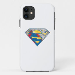 Superman S-Shield | Gray Yellow Red Black Mix Logo iPhone 11 Case