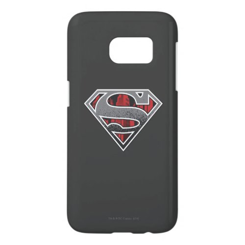 Superman S_Shield  Grey and Red City Logo Samsung Galaxy S7 Case
