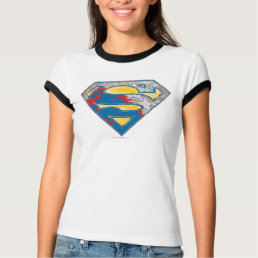 Superman S-Shield | Grey Yellow Red Black Mix Logo T-Shirt