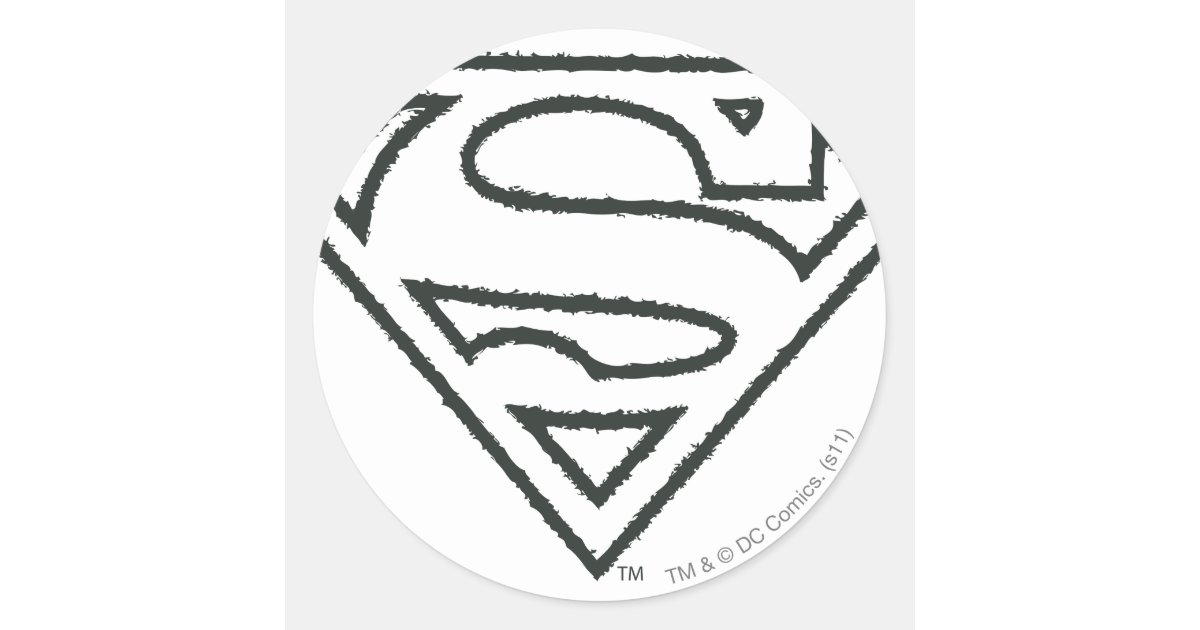 superman symbol black