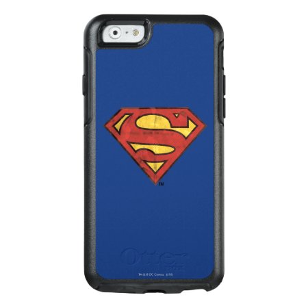 Superman S-shield | Grunge Black Outline Logo Otterbox Iphone 6/6s Cas