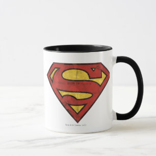 Superman S-Shield Grunge Logo Mug