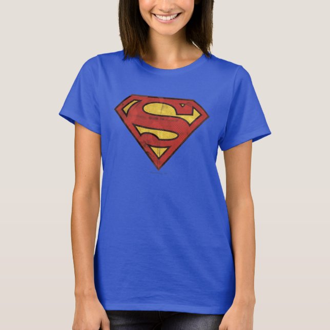 Superman S-Shield | Grunge Logo T-Shirt (Front)