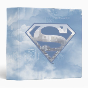Superman S-Shield Light Blue City Logo Binder