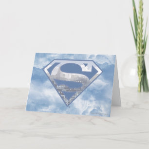 Superman S-Shield Light Blue City Logo Card