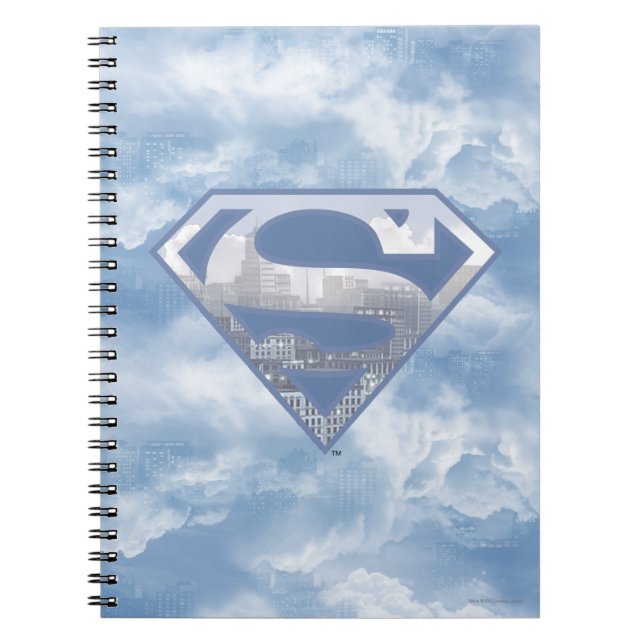 Superman S-Shield | Light Blue City Logo Notebook (Front)