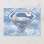 Superman S-Shield | Light Blue City Logo Postcard