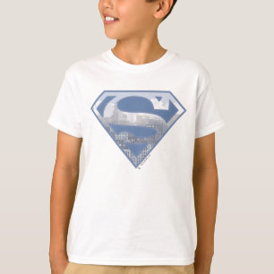 Superman S-Shield Light Blue City Logo T-Shirt
