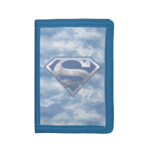 Superman S-Shield | Light Blue City Logo Trifold Wallet