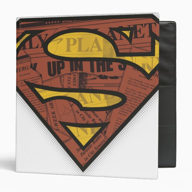 Superman S-Shield | Newspaper Logo Binder (Front/Inside)