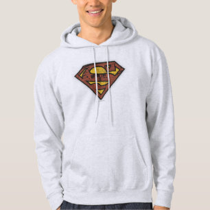Superman S-Shield   Newspaper Logo Hoodie