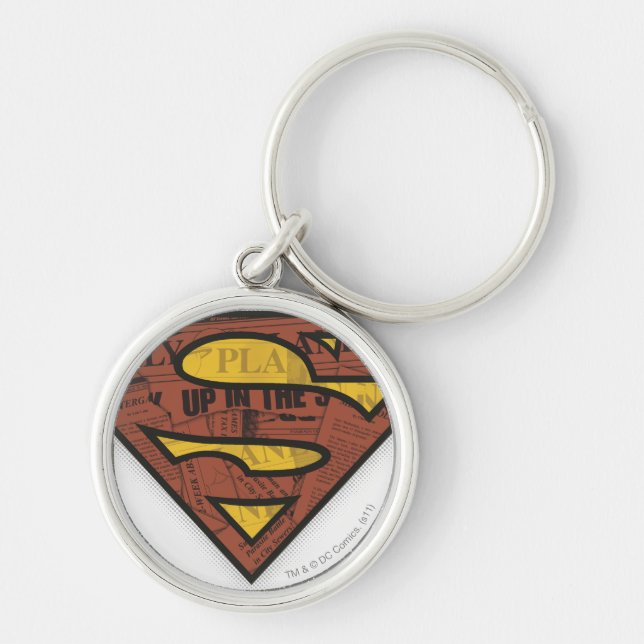 Superman S-Shield | Newspaper Logo Keychain (Front)