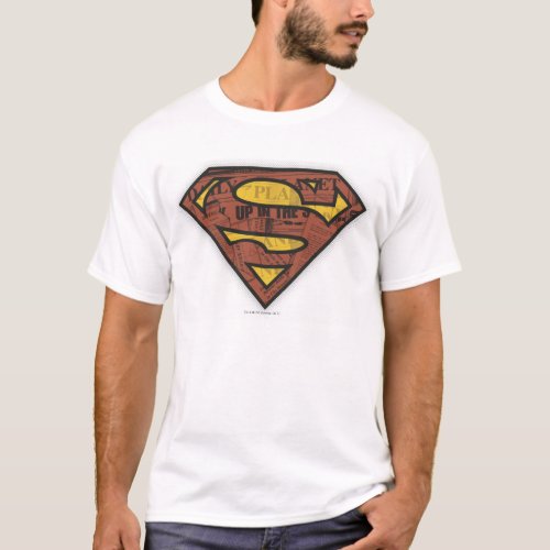 Superman S_Shield  Newspaper Logo T_Shirt