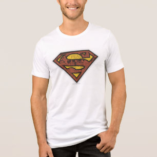 Superman S-Shield Newspaper Logo Tri-Blend Shirt