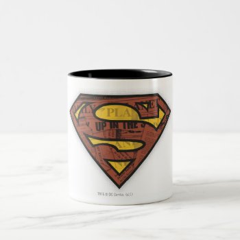 Superman S-shield | Newspaper Logo Two-tone Coffee Mug by superman at Zazzle
