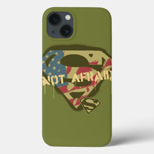 Superman S_Shield  Not Afraid Logo iPhone 13 Case