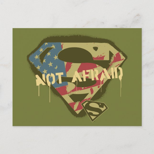 Superman S-Shield | Not Afraid Logo Postcard (Front)