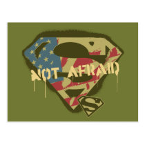 Superman S-Shield | Not Afraid Logo Postcard