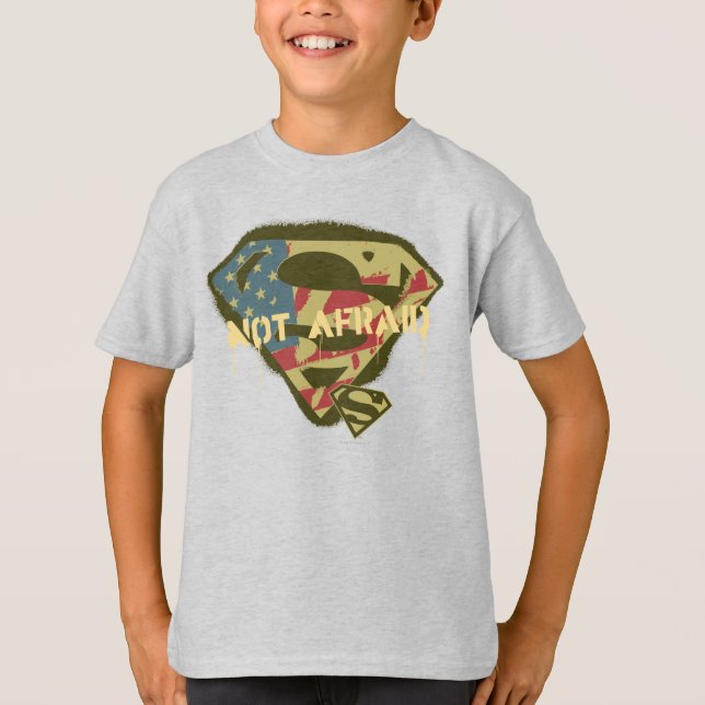 Superman S-Shield | Not Afraid Logo T-Shirt (Front)