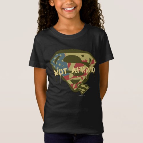 Superman S_Shield  Not Afraid Logo T_Shirt