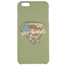 Superman S-Shield | Not Afraid Logo Clear iPhone 6 Plus Case