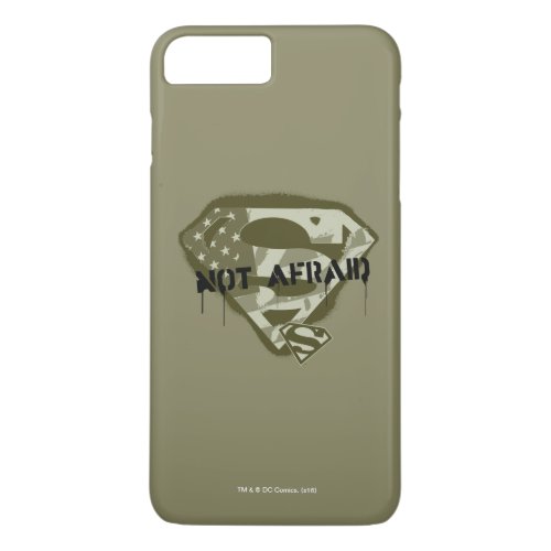 Superman S_Shield  Not Afraid _ US Camo Logo iPhone 8 Plus7 Plus Case