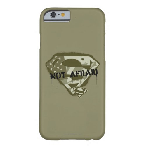 Superman S_Shield  Not Afraid _ US Camo Logo Barely There iPhone 6 Case